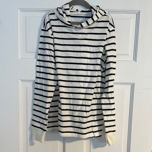 Crewcuts Navy and White Striped Long Sleeve Tee
